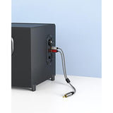 Rca Splitter - Nylon Braided Rca Splitter 1 Male To 2 Female, Rca Y Splitter C