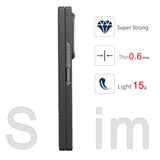 Samsung Galaxy Z Fold 7 Aramid Carbon Fiber Case, Black 1500D - Ultra Slim and Lightweight Protection