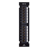 Cable Matters [UL Listed] Mini 12-Port Vertical Patch Panel with 89D Bracket, Compact 10 Inch Patch Panel with 10 Gigabit Ethernet