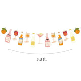 Pre-Strung Bachelorette Banner Aperol Spritz Theme Last Spritz Bach Party Decorations Wedding Bridal Shower Decor