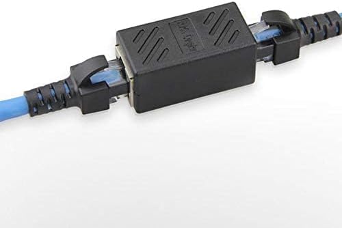 2Pcs Rj45 Coupler Connector Coupling Extension Adapter Cat6A Network Lan Ethernet Cable For Cat7/Cat6A/Cat5E Ethernet Cable Extender Adapter Female To Female