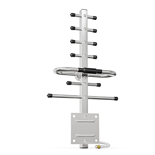 Directional Yagi Antenna For Cell Phone Signal Booster/Cellular Repeater With Sma Female Connector 7-9 Dbi 4G Lte Broadband 698-2700 Mhz Outdoor Antenna Universal
