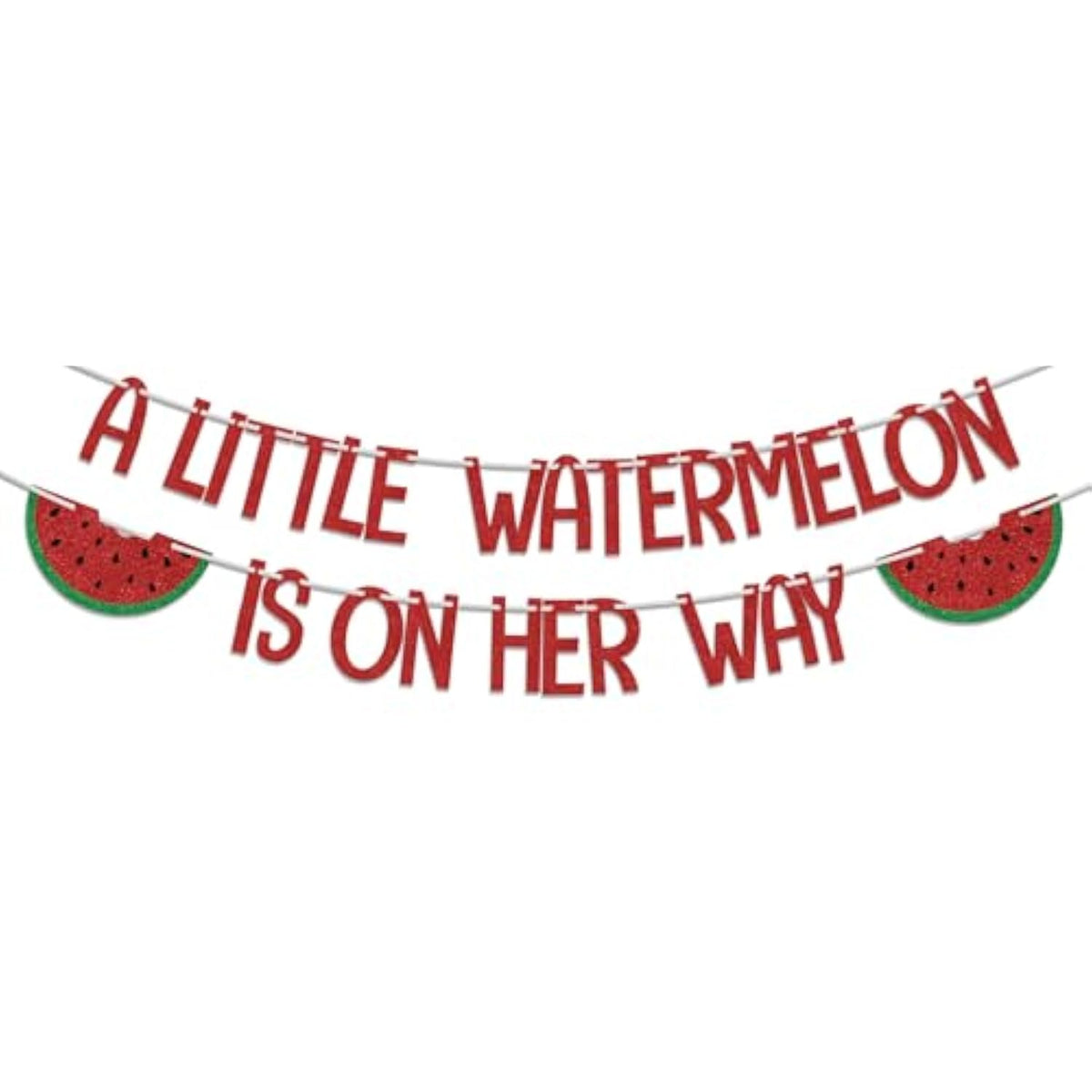 Watermelon Baby Shower Banner 1st Birthday Summer Fruit Party Decorations