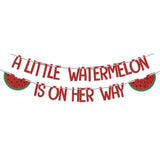 Watermelon Baby Shower Banner 1st Birthday Summer Fruit Party Decorations