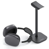 Headphone Stand, Desktop Headset Holder Heavy Base Desk Earphone Stand Aluminum Gaming Headset Hanger Rack For Airpods Max, Airpods, Airpods Pro, Sony, Beats, Bose, Razer And More(Black)