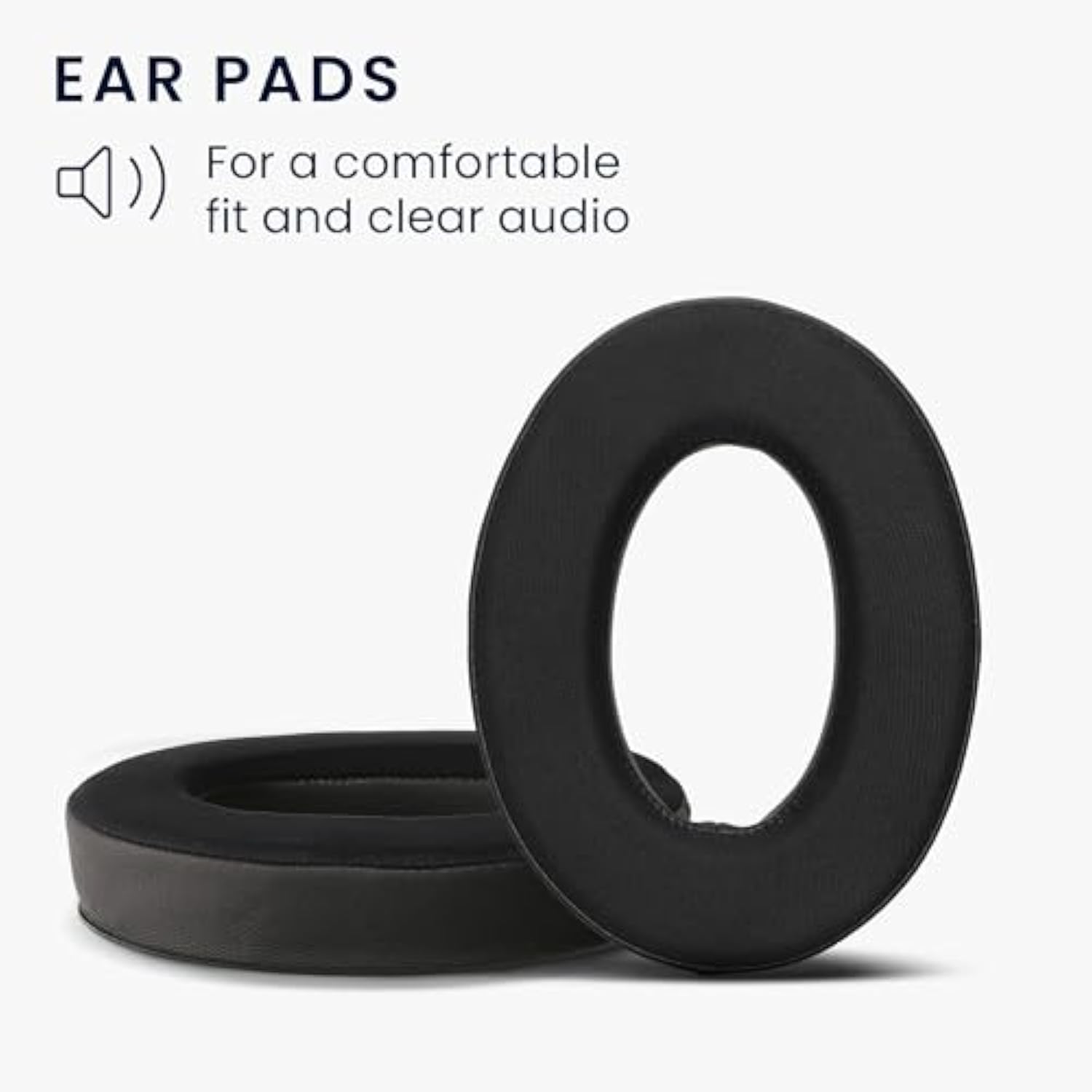 kwmobile Replacement Ear Pads Compatible with Sennheiser HD 559 / HD 569 / HD599 / HD599 SE (Set of 2) - Cooling Gel Earpads - Black