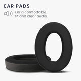 kwmobile Replacement Ear Pads Compatible with Sennheiser HD 559 / HD 569 / HD599 / HD599 SE (Set of 2) - Cooling Gel Earpads - Black