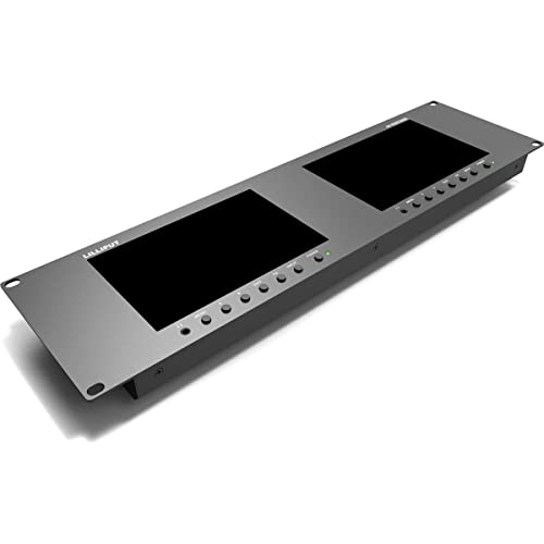 Dual Rackmount Monito 7" Rm-7029S 3-Ru Rackmount Monitor With 3G-Sdi /Hdmi 2.0 Scope View Support Up To 1080P 60Hz Sdi And 2160P 60Hz Hdmi Video