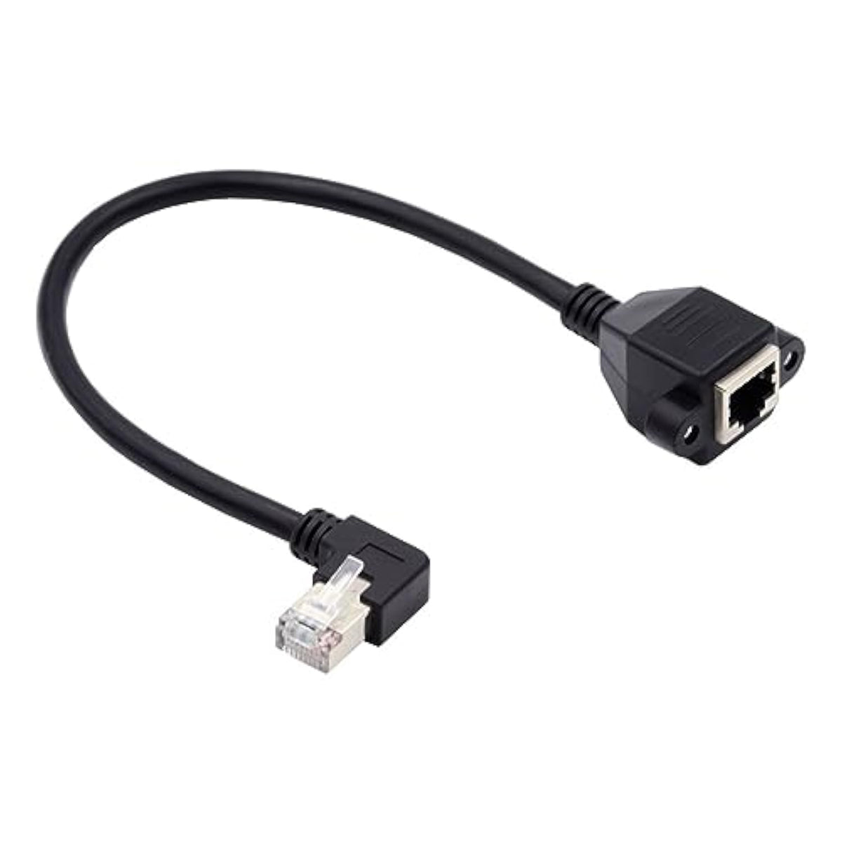 Left Angled 90 Degree 8P8C Ftp Stp Utp Cat6 Male To Female Lan Ethernet Networ