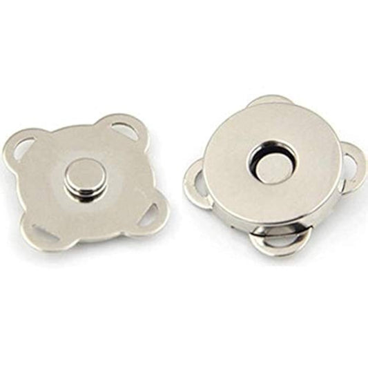 24 Sets Sew In Magnetic Plum Bag Clasps Button Snaps For Purses Handba