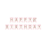 21St Birthday Table Cover – 4 Pack Happy Birthday Plastic Tablecloth – Black & Gold Disposable Party Table Covers – 54" X 108" Waterproof For 21 Birthday Decorations & Supplies
