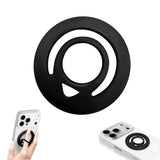 Double Sided Magnetic Silicone Ring Grip Phone Holder, Soft and Portable, Strong Magnetic Attraction, Compatible with iPhone 17/16/15/14/13/12