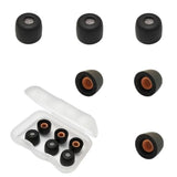 Small Memory Foam Tips, Earbuds Tips Replacement (Filter Screen) Fit In Ear Earbuds, Black 3 Pairs
