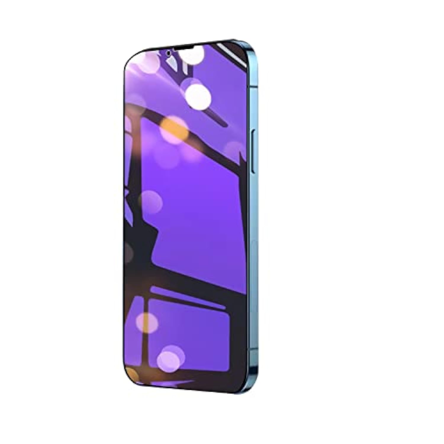 2 Pcs Privacy Anti-Blue Tempered Glass Suit For Iphone 12/12 Pro, Anti-Spy Anti-Peeping Screen Protector Film Designed For Apple Iphone 12/12 Pro