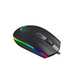 Computer Gaming Mouse 1600Dpi 3 Buttons Rgb Led Backlight Optical Ergonomic Mice