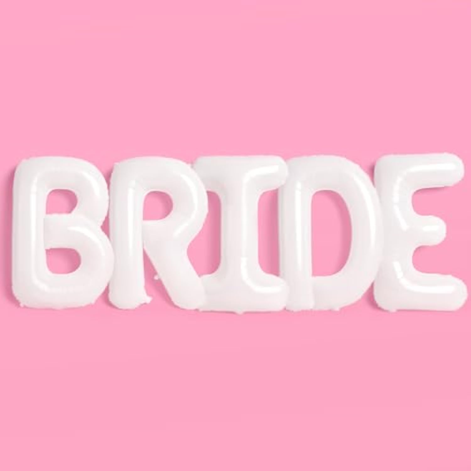 40" Jumbo White BRIDE Balloons – XL Decor for Bachelorette, Wedding & Engagement Parties