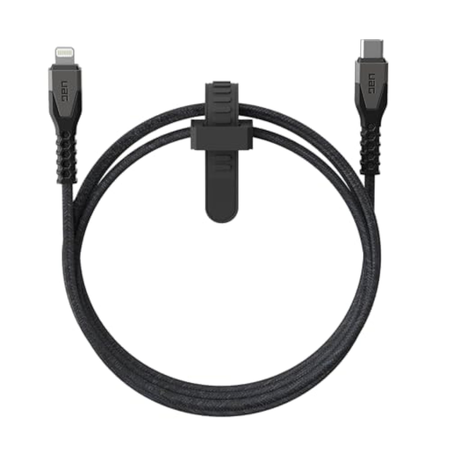 Uag Rugged Kevlar Core Usb-C To Lightning Cable 5Ft/1.5M 30W Mfi Certified Reinforced Fast Iphone Charger For Iphone 14 Pro Max, Iphone 13 And Earlier Black/Gray