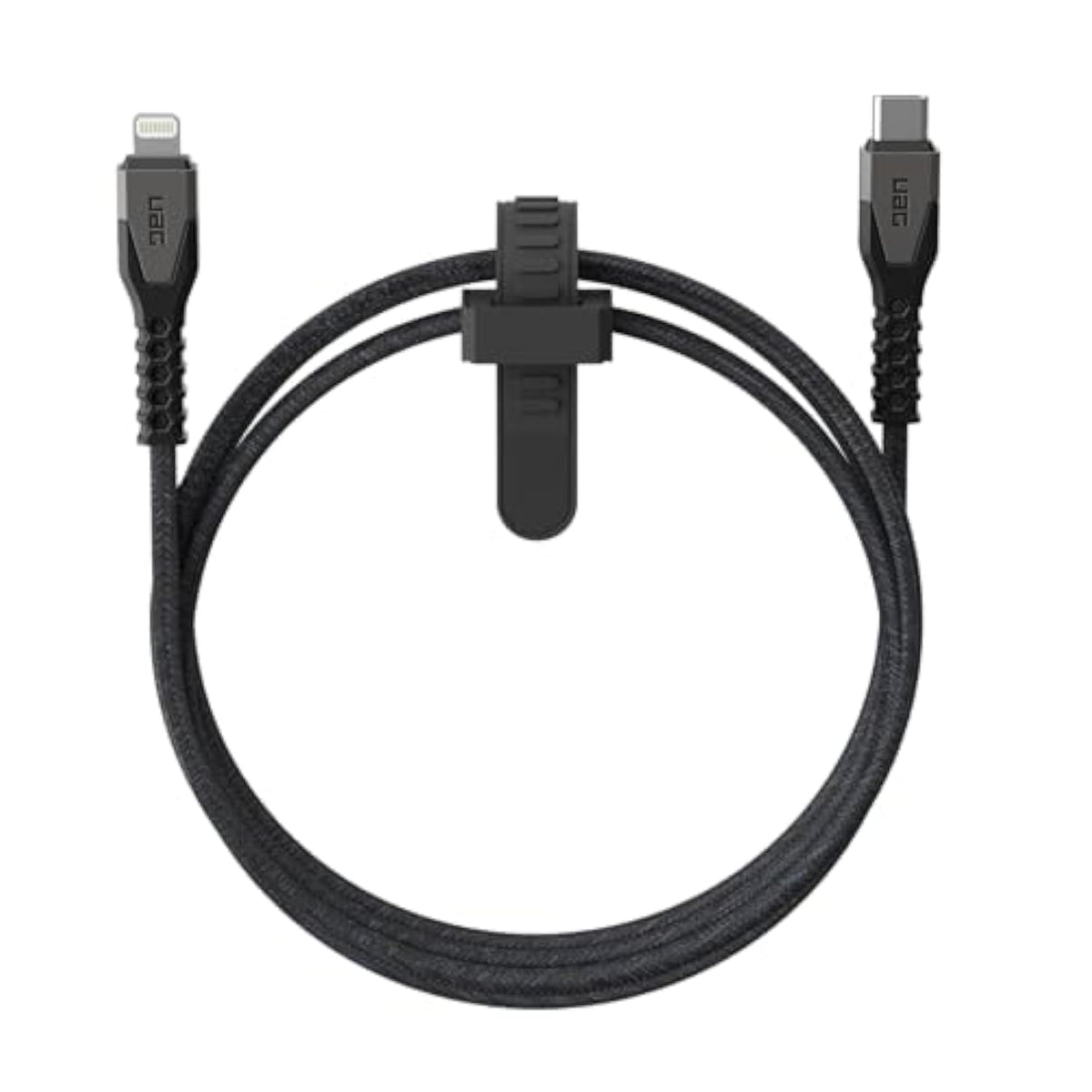 Uag Rugged Kevlar Core Usb-C To Lightning Cable 5Ft/1.5M 30W Mfi Certified Reinforced Fast Iphone Charger For Iphone 14 Pro Max, Iphone 13 And Earlier Black/Gray