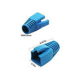 Rj-45 Strain Relief Boots Rj45 Boots Plastic Network Wire,100 Pcs Cat6A, Cat7,