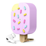 elago Ice Cream Case Compatible with AirPods Pro 2 Case, Carabiner Included, Supports Wireless Charging, Full Protection (Blueberry)