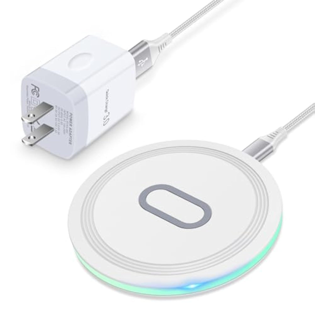 15W Wireless Charger Samsung S24 Ultra Charging Pad For Samsung Galaxy S24 S23 Fe S22 Ultra S21 Note20 Z Flip/Fold 6 5 4,Google Pixel 9 8A 7A 8 7 6 Pro,Wireless Fast Charging Station With Qc Adapter