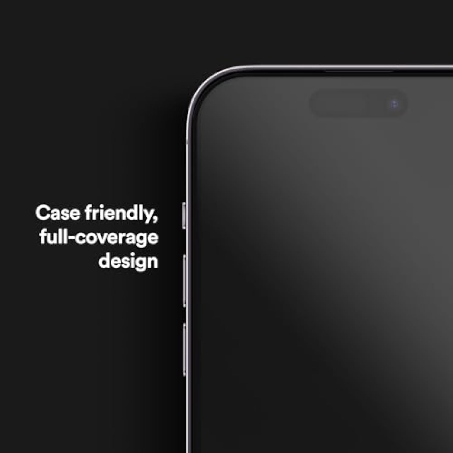 BodyGuardz Apex Privacy Compatible with iPhone 16 Pro Max Screen Protector - 2-Way Privacy With Impact Technology - 9H Hardness Tempered Glass - Easy Install - Case Friendly