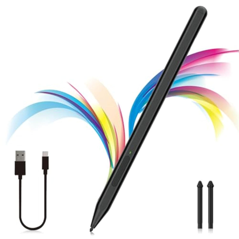 Stylus Pen For Microsoft Surface Pro11/10/9/8/X/7+/6/5/4/3, Surface Go 4/3/2/1, Surface Laptop1-6/Studio/Book 3/2/1 With Eraser Side Button,Palm Rejection,Tilt Function,1024 Pressure