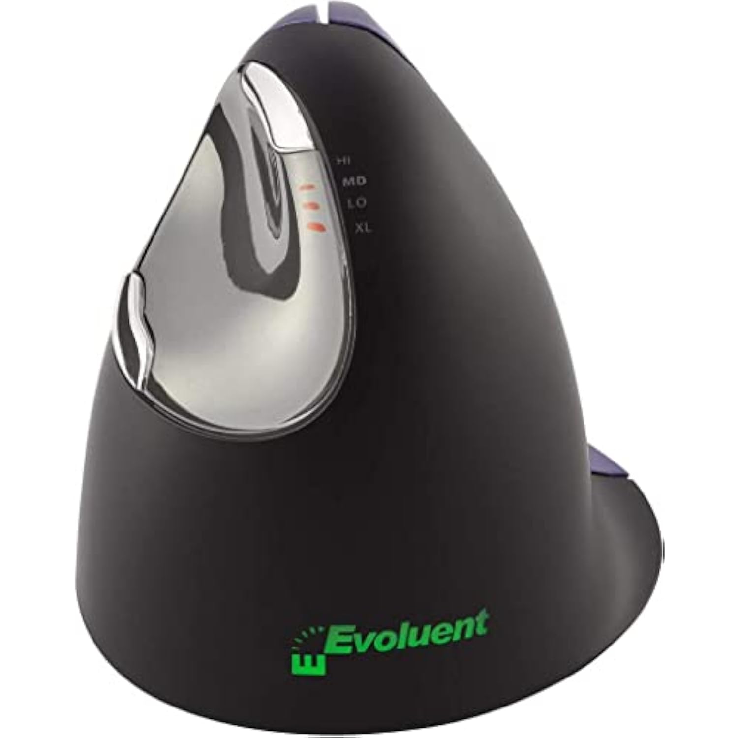 Evoluent VM4S Vertical Mouse 4 Right Small Ergonomic Mouse Plus Microfiber Cloth - Value Bundle