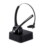 Trucker Bluetooth Headset Wireless Headset with Microphone Over The Head Headset with Noise Cancelling Sound On Ear Car Earphones Office Earpiece for