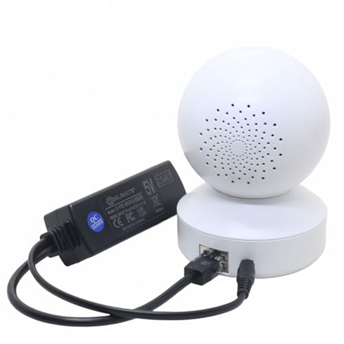 5V Active Poe Splitter 2.5Mm X 0.7Mm For Reolink E1 (V2), E1 Pro, E1 Zoom, Lumus V2 & Pro, 5V 2.4A Output, Supports 44-57V Ieee 802.3Af/At/Bt Poe Switches