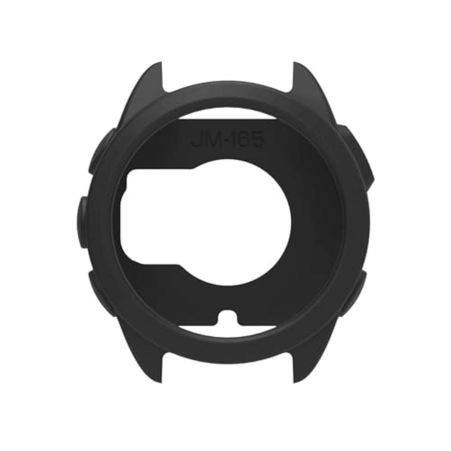 Compatible With Garmin Forerunner 165 Case, Silcone Case Screen Protector Cover Anti-Scratch Bumper Protective Shell For Garmin Forerunner 165 Smartwatch (Black)