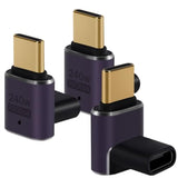 3Pack Usb C Adapter Connector Supports Thunderbolt 4/3, Usb4/3, Pd 240W Fast Charging, 40Gb/S And 8K/60Hz Data Transmission, Compatible With Most Usb C Devices.Female Vertical Elbows