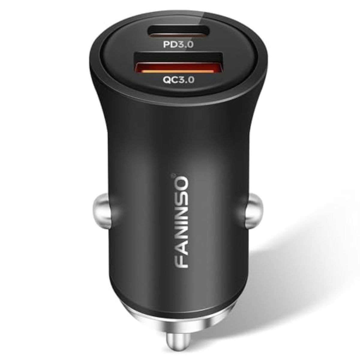 60W Car Charger Usb C Fast Charge, Aluminum Dual Port Cigarette Lighter Adapter, Car Phone Charger For Iphone 16/15/14 Pro Max Plus, Ipad, Samsung Galaxy S24/S23/S22 & More