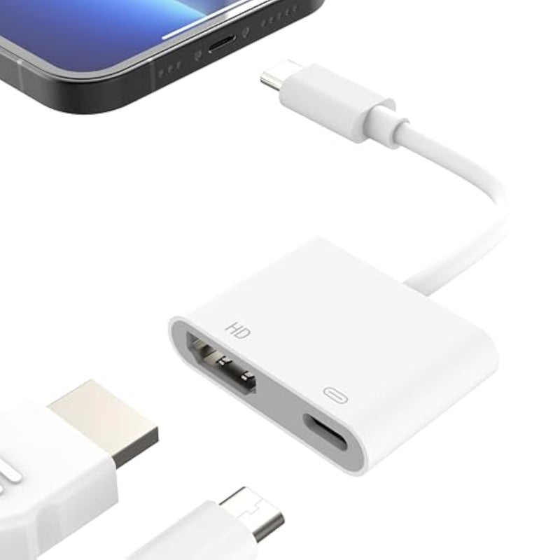 Usb C To Hdmi Adapter For 15/16, Usbc To Hdmi Adapter For To Tv, 100W Fast Charging & 4K@60Hz, Compatible With 15, 16, Macbook Pro, Ipad Pro