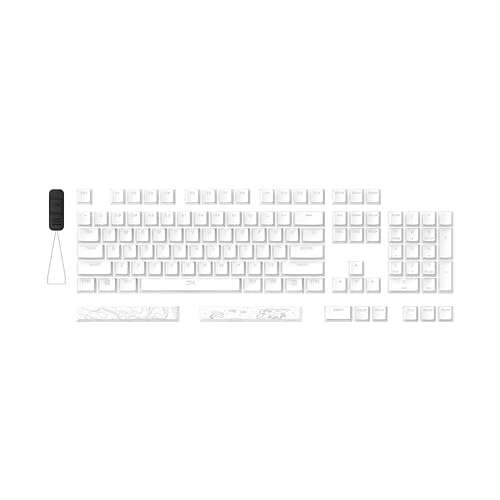 Pudding Keycaps 2 - Full Key Set - Pbt - 112 Keys -White