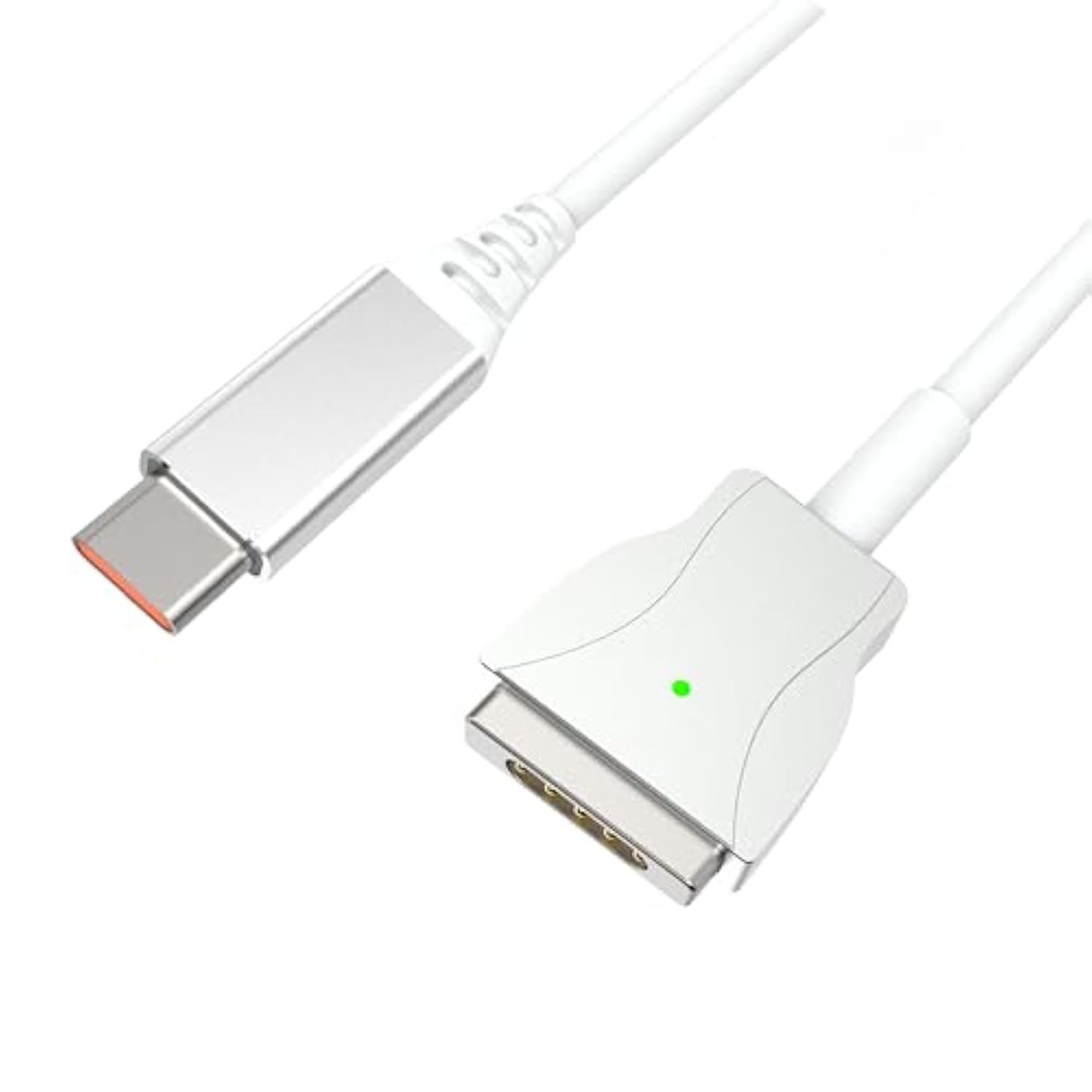 Usb C To Magnetic 2 Charging Cable Compatible With Macbook Air 2012-2017,Macbook Pro 2012-2015, 1.8M White