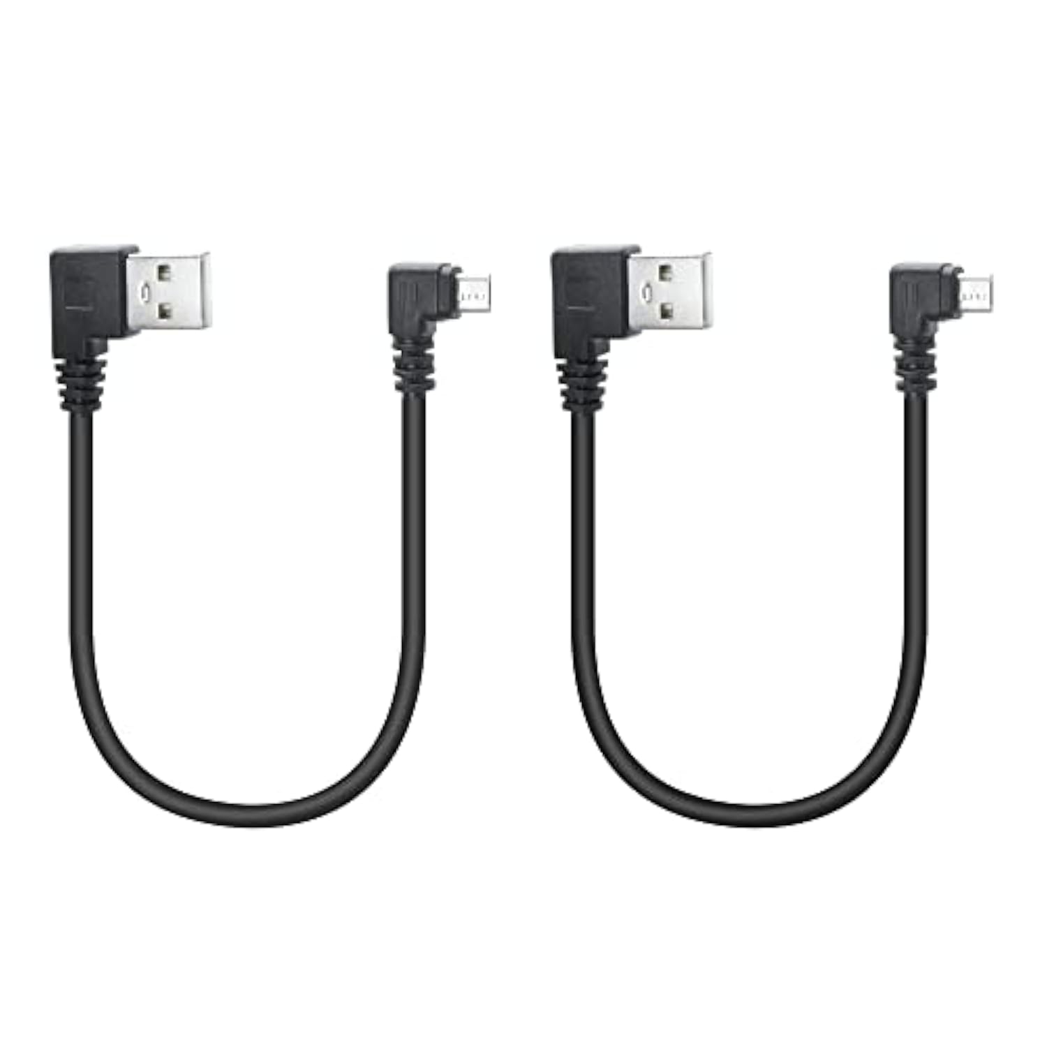 90 Degree Micro Usb Cable,25Cm Usb A Left Angle To Micro Usb Left Angle Chargi
