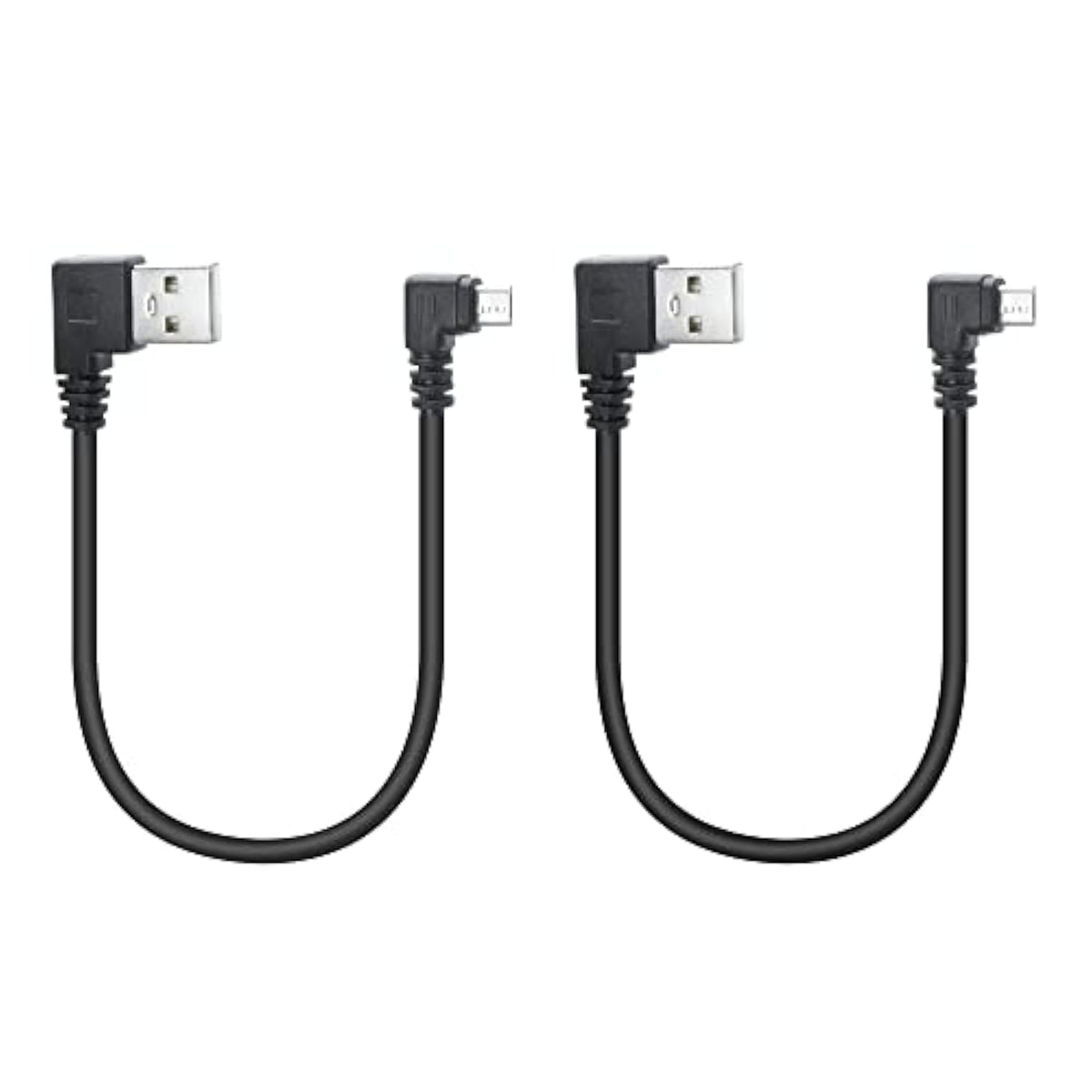 90 Degree Micro Usb Cable,25Cm Usb A Left Angle To Micro Usb Left Angle Chargi