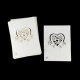 Pack Of 50 Cut Heart-Shaped Hollow Wedding Table Number Name Place Card Wedding Party Decoration
