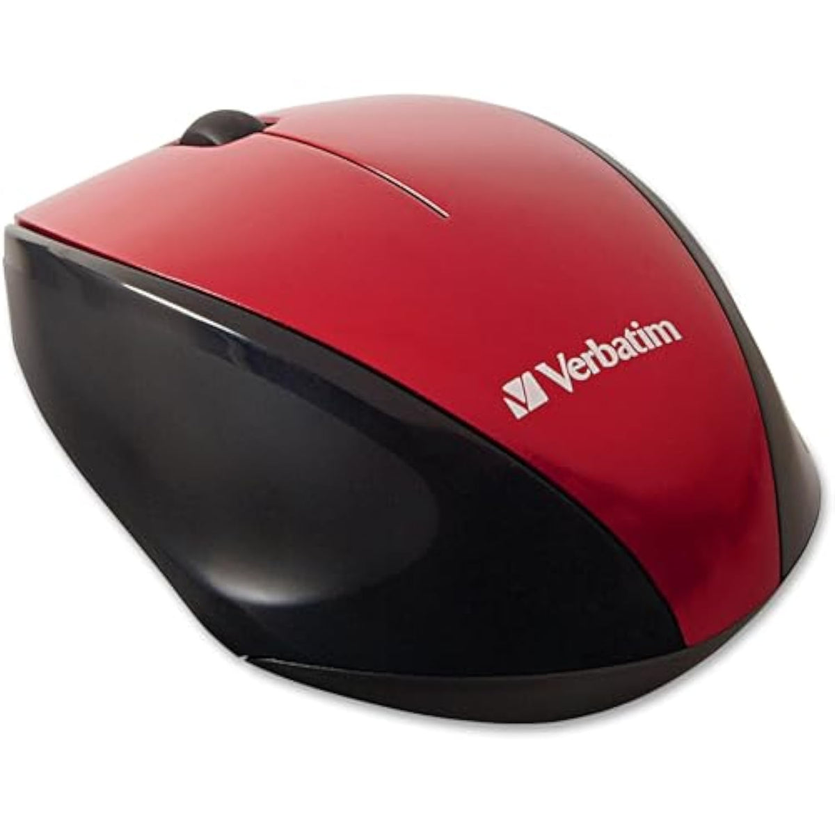 Verbatim Wireless Multi-Trac Mouse 2.4GHz with Nano Receiver - Ergonomic, Blue LED, Portable Mouse for Mac and Windows - Red