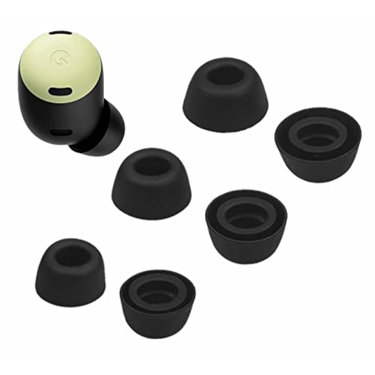 3 Pairs Compatible With Pixel Buds Pro Ear Tips Eartips, L/M/S Silicone Earbuds Fit In Case Gel Cover Accessories Compatible With Pixel Buds Pro Black L/M/S