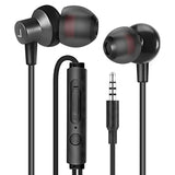 Wi7 Wired Headphones With Microphone - Earbuds Universal Compatibility With All 3.5Mm Devices- Earphones With Mic Compatible With Samsung