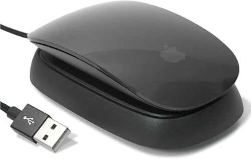 Charging Station Compatible With Apple Magic Mouse 2 - Black - Perfect Accessories | Usable As Charging Dock, Stand & Charger | Includes 5Ft (1.5M) Usb-A Cable | Lightning Connector