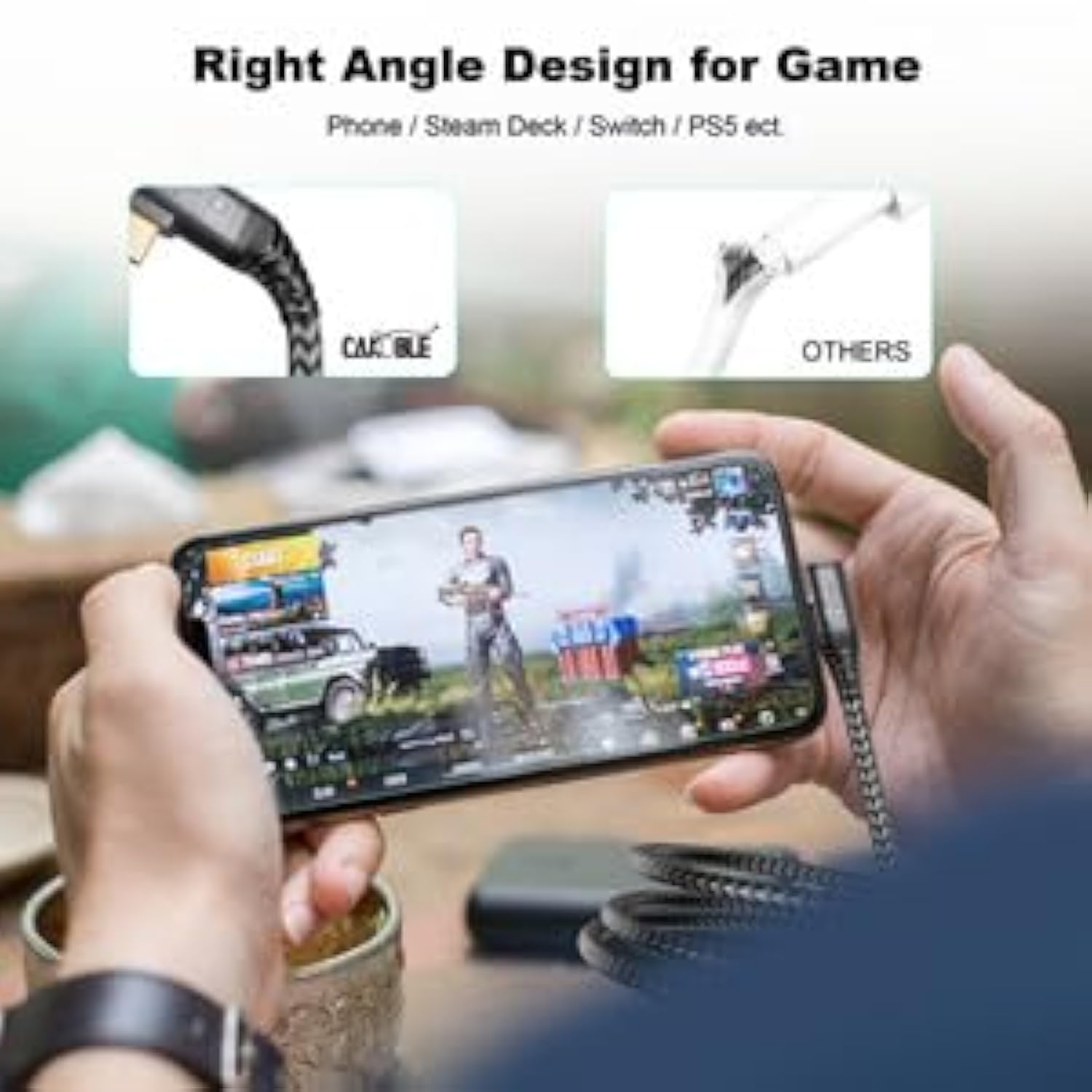 Short Usb C To Usb C Cable 1.65Ft, Usb C 3.2 Gen 2 Cable 20Gbps Data Transferring Cord 4K 100W Pd Charging Compatible With Thunderbolt 3/4 Samsung T7/T5/X5 Ssd, Macbook Pro/Air, Monitor…