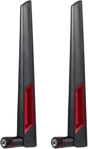 Wifi 7 Antenna Omnidirectional Rp-Sma Male Antenna Compatible With Pc Desktop Computer Gaming Motherboard Wifi 7 Router, 2-Pack