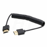 Coiled Thin Hdmi To Hdmi 2.0 4K Cable For Zcam E2 Sony Canon Panasonic Blackma