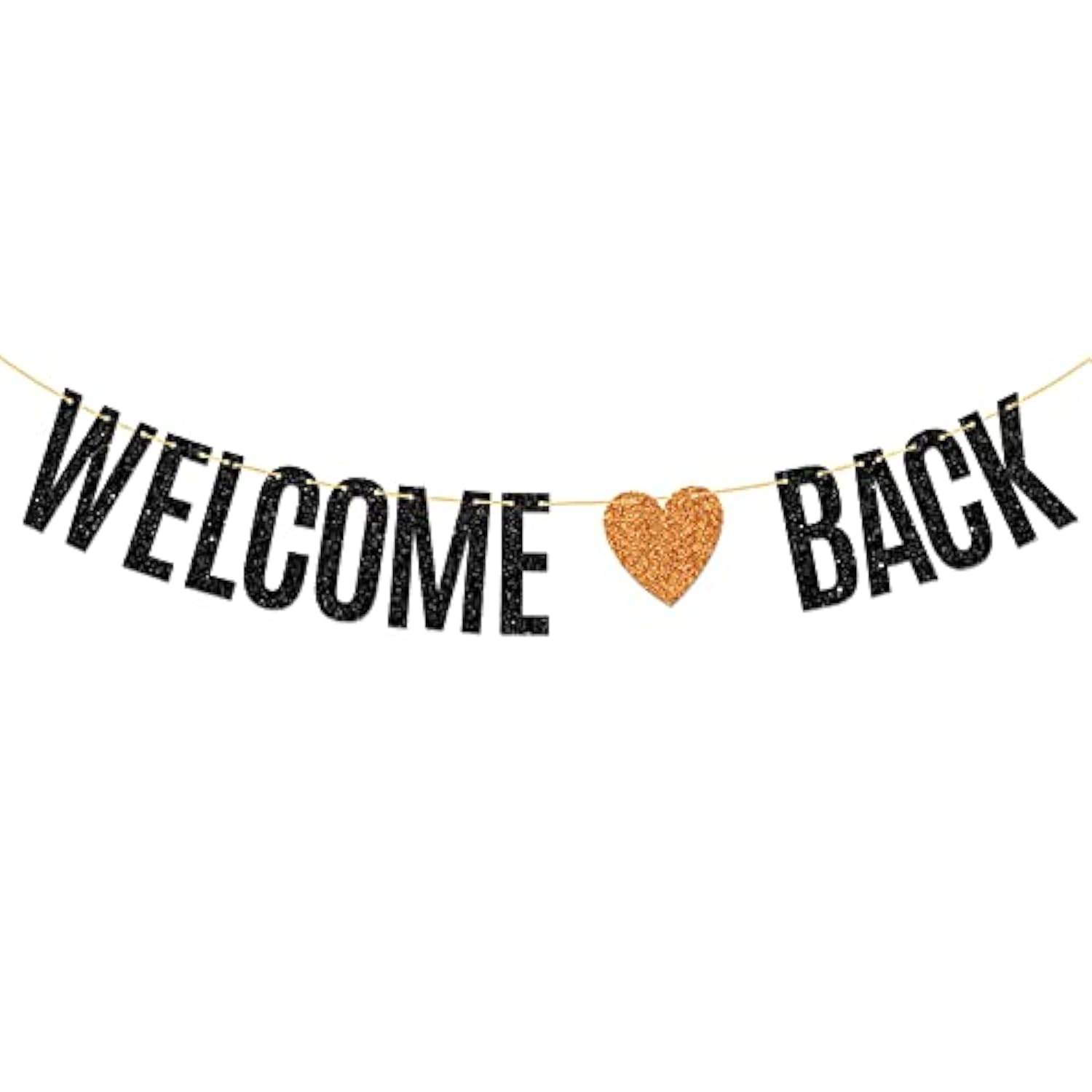 Welcome Back Banner, Homecoming Day / Retirement Party Decorations, To School Sign Bunting Home Decors Supplies, Black, 6.3 Feet
