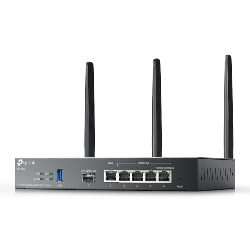 Er706W Omada Gigabit Ax3000 Wifi 6 Vpn Router | 1X Usb 3.0 Support Usb Storage And Lte Backup With Lte Dongle | Supports Omada Mesh | Easy Set-Up