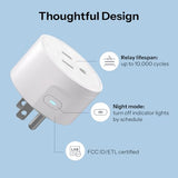 Matter Smart Plug S41S 4-Pack, 15A 1800W Wifi Smart Plug Outlet, Etl Certified, Remote & Voice Control With Timer, Works With Alexa, Google Home, Apple Homekit & Smartthings