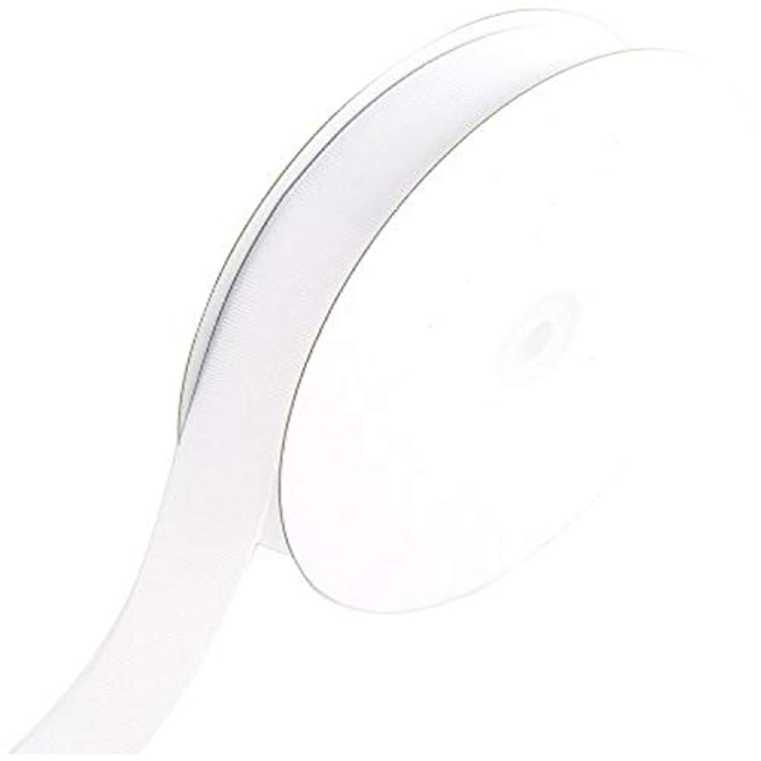 Gro0708-029 7/8-Inch Solid Grosgrain Ribbon, 50-Yard, White